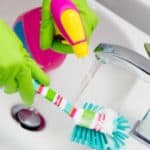 Take the bathroom cleaning challenge! Clean your bathroom with these 12 easy steps and have your bathroom completely cleaned in 15 minutes or less.