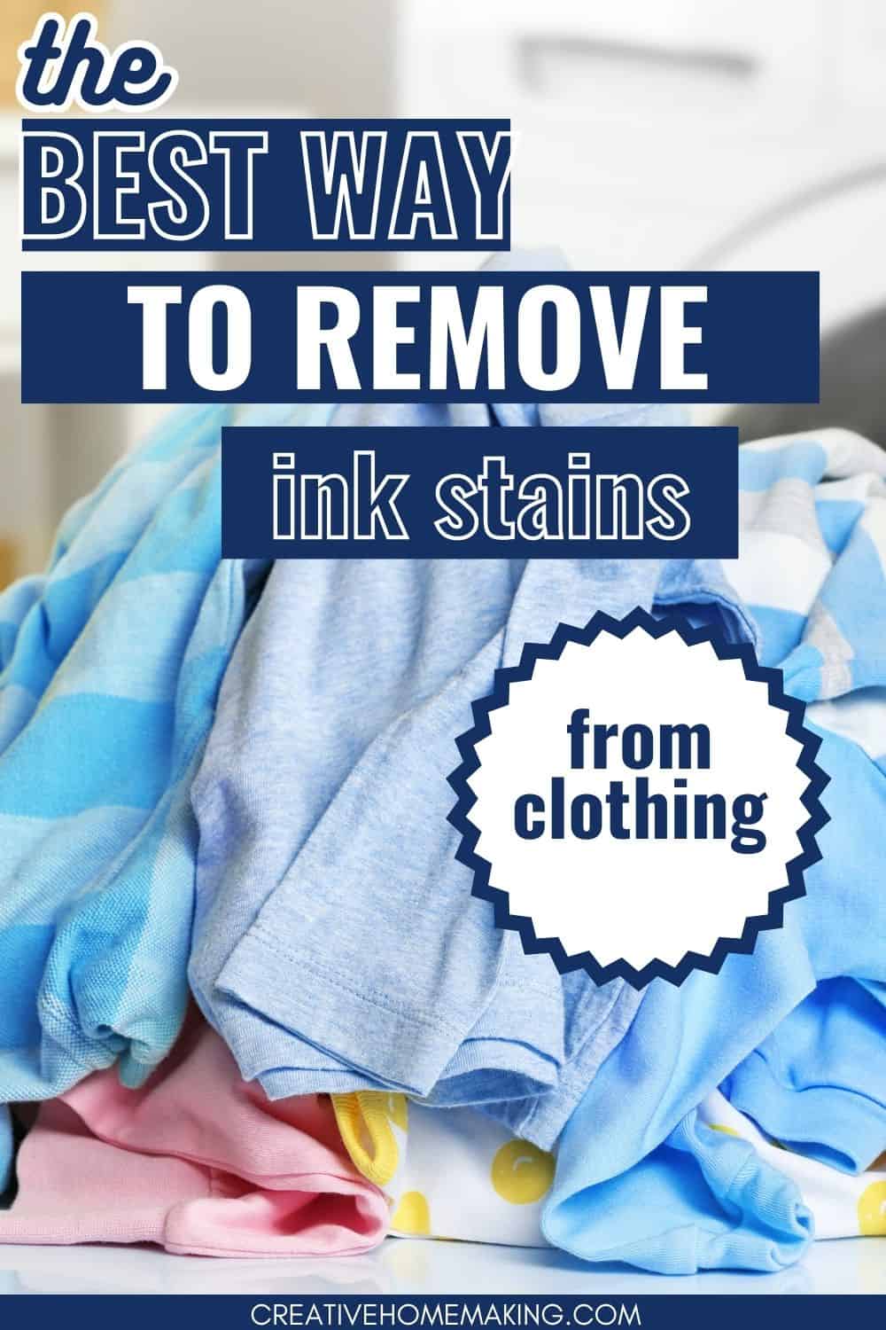 How to Remove Ink Stains from Clothes: Easy Home Remedies - Creative ...