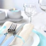 Clever tip for removing candle wax from a linen tablecloth.