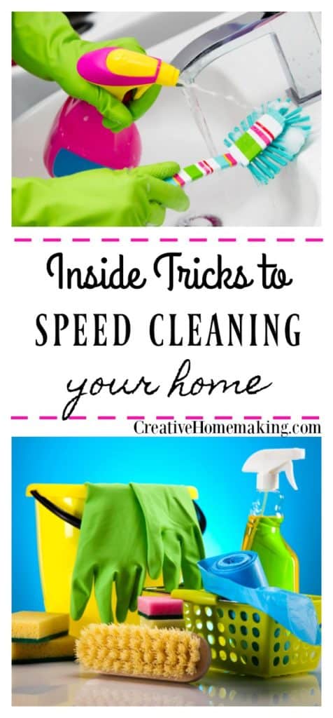 Amazing speed cleaning tips you'll wish you'd known sooner! Learn how to clean every room in your home in half of the time. 