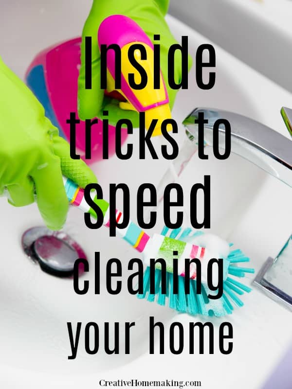 Amazing speed cleaning tips you'll wish you'd known sooner! Learn how to clean every room in your home in half of the time. 