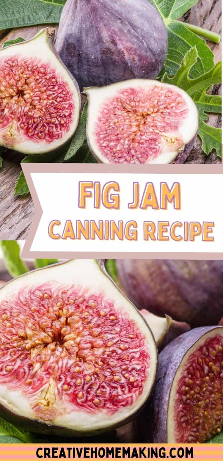 Canning Fig Jam Creative Homemaking