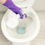 My favorite cleaning hacks from removing hard water stains from your toilet. Find out which toilet brush will make toilet cleaning a breeze!