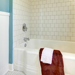 Clever hack for cleaning bathtub stains. One of my favorite bathroom cleaning tips.