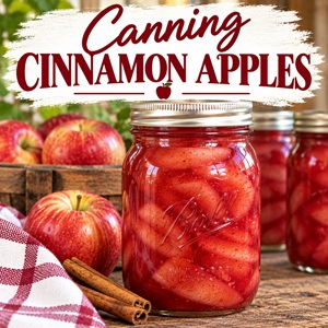 Easy Cinnamon Apples for Canning