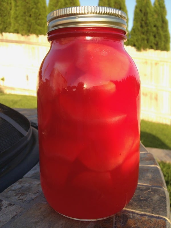 Easy recipe for canning cinnamon apples. One of my favorite fall apple canning recipes!