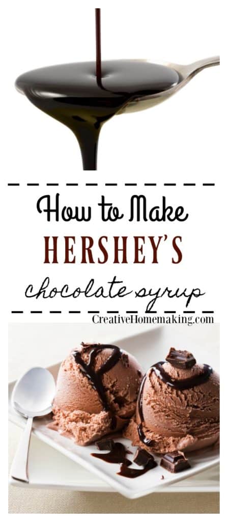 Easy copycat recipe for Hershey's chocolate syrup.