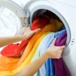 Easy homemade liquid laundry soap make from Borax, washing soda, and Fels Naptha. One of my favorite laundry washing tips.