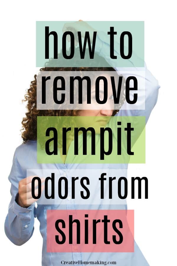 The best tips for removing armpit odors from shirts. How to neutralize sweat odor, best laundry detergent for sweat odor, and more. 