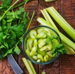 How to regrow celery! Tips for growing celery indoors in water from celery scraps. One of my favorite vegetables to regrow.