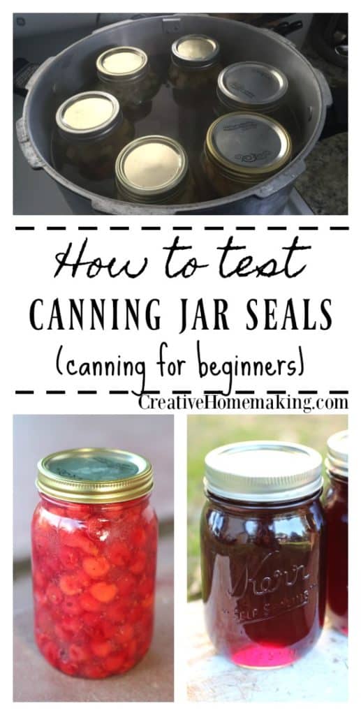 How to Check That Your Seal is Good – Food in Jars