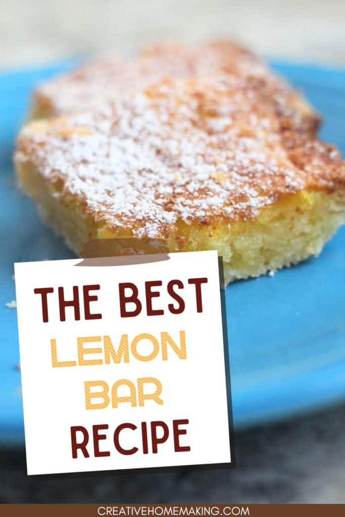 Easy recipe for lemon bars. One of my favorite summer desserts for Fourth of July, Memorial Day, or Labor Day. Perfect for last minute summer picnics or barbecues.