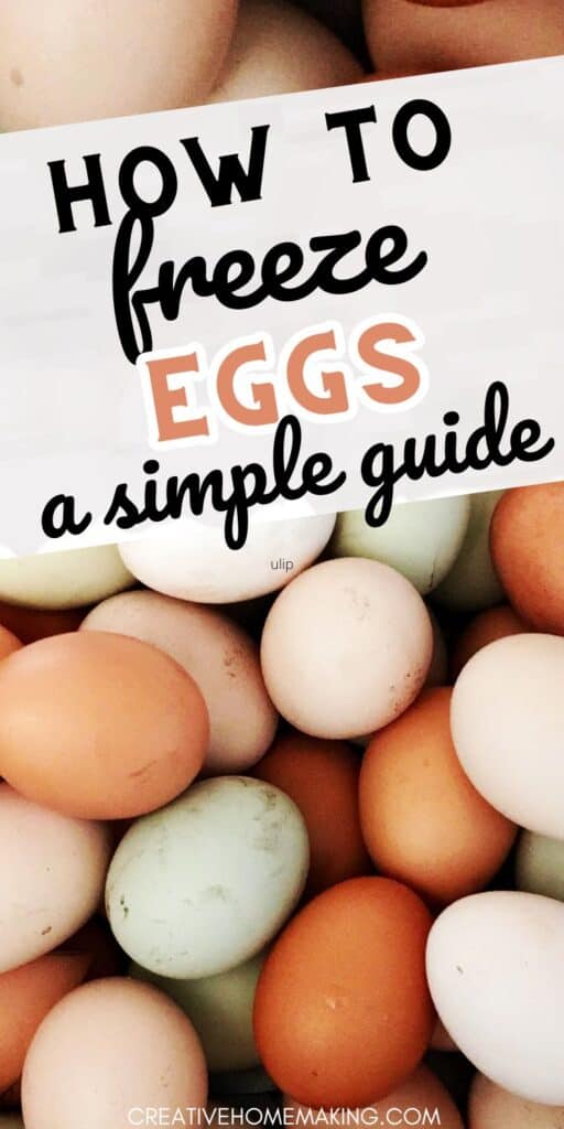 Learn how to freeze eggs with our easy step-by-step guide! Whether you have an abundance of eggs or want to save them for later use, freezing eggs is a convenient way to preserve them. Find out the best methods for freezing whole eggs, egg whites, and egg yolks to ensure they stay fresh and ready for your favorite recipes. Pin now to save this helpful tutorial for later!
