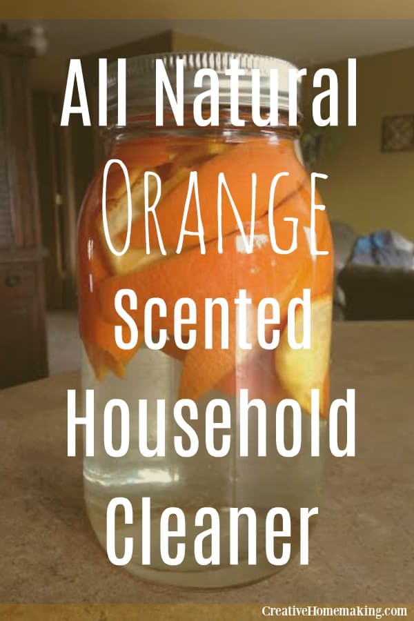 This all natural orange household cleaner is easy to make and use to naturally clean your home. One of my favorite cleaning hacks and easy quick housecleaning tips.