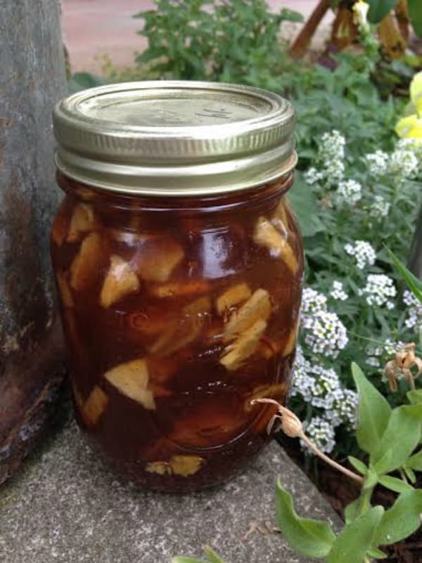 Easy recipe for canning caramel apple jam. One of my favorite fall canning recipes!