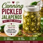 Skip the store-bought peppers and make your own pickled jalapeños at home! This easy canning recipe creates crisp, spicy peppers that are perfect for tacos, nachos, burgers, pizzas, sandwiches, and more. A must-try for simple homemade living, from scratch cooking, and preserving your garden harvest.