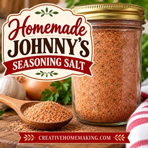 Skip the store-bought bottle and try making your own Johnny’s seasoning salt at home! This easy homemade spice blend is a useful pantry staple for everyday cooking. Sprinkle it on meat before grilling, season potatoes before roasting, or add it to vegetables for extra flavor. Homemade seasonings are also a great way to keep your favorite blends organized in the kitchen. Save this DIY seasoning salt recipe for later!