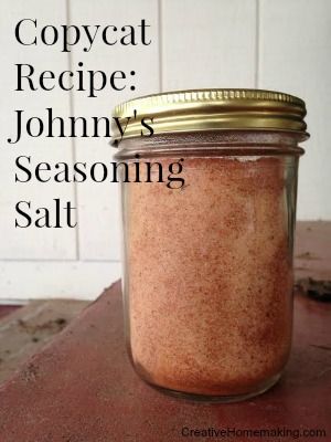 Homemade seasoning. If your family loves Johnny's seasoning salt then give this easy MSG-free recipe a try.