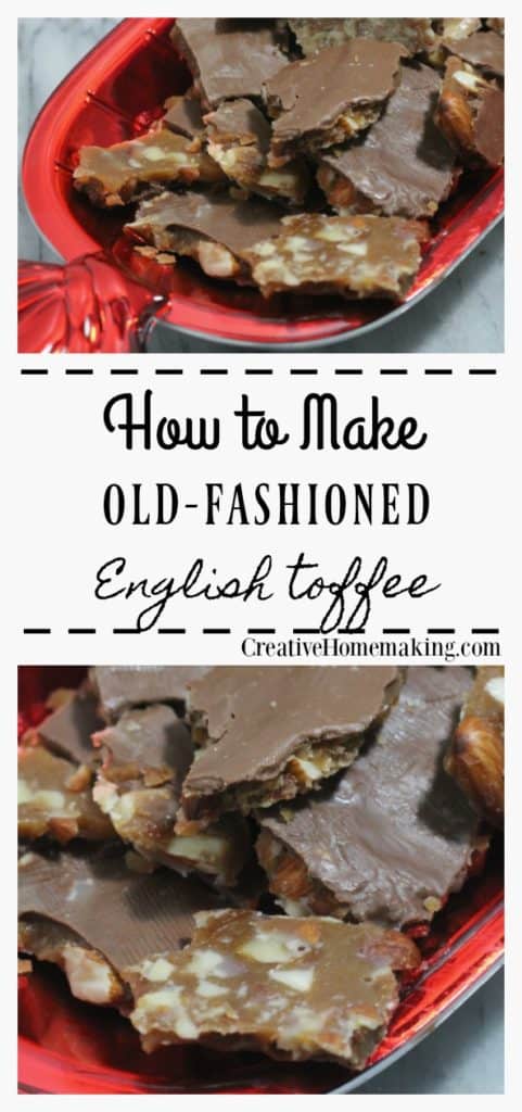 The best English toffee recipe to make as a special treat to give to family and friends during the holidays. You will love this easy English toffee recipe!