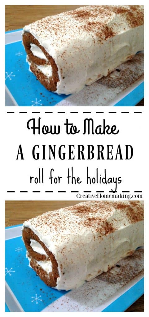 Easy gingerbread roll recipe. One of my favorite easy holiday dessert ideas!