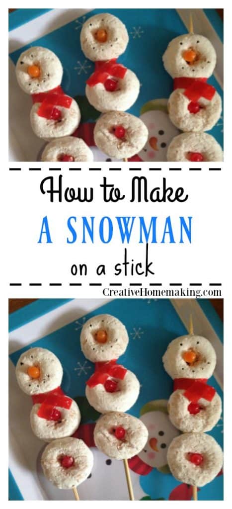 Fun snowman on a stick to make for your kids for the holidays. One of my favorite easy Christmas recipes.