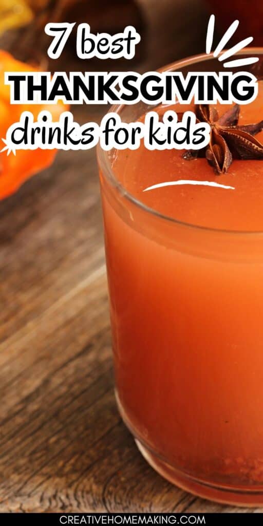 Get ready for a fun and festive Thanksgiving with these 7 delicious and kid-friendly drink ideas. From sparkling mocktails to cider punch, there's something for every little turkey at your table!
