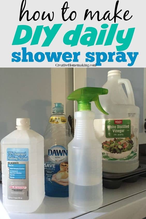 Easy DIY daily shower spray. The best homemade daily shower spray made from natural ingredients