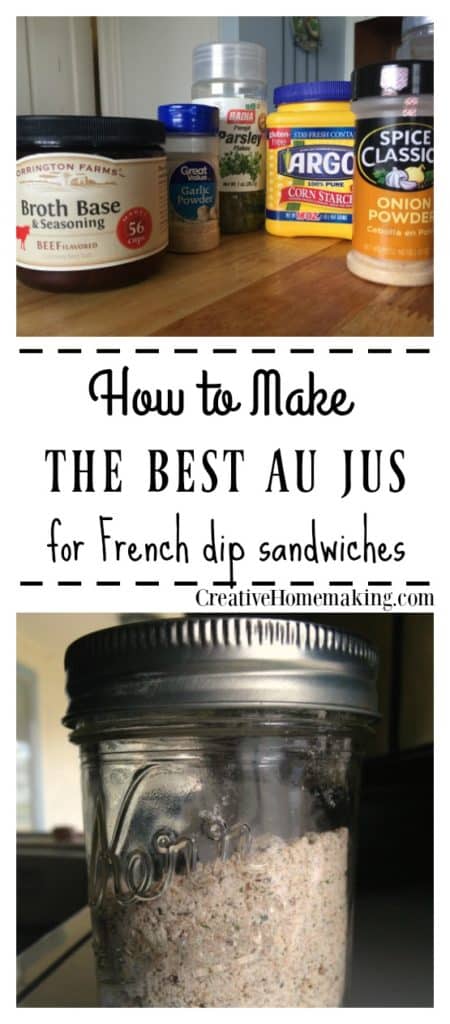 Homemade Au Jus Mix - Creative Homemaking