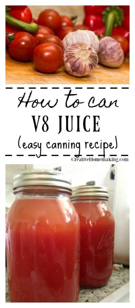 V8 juice canning recipe. Learn to make homemade v8 juice. Includes easy canning instructions.