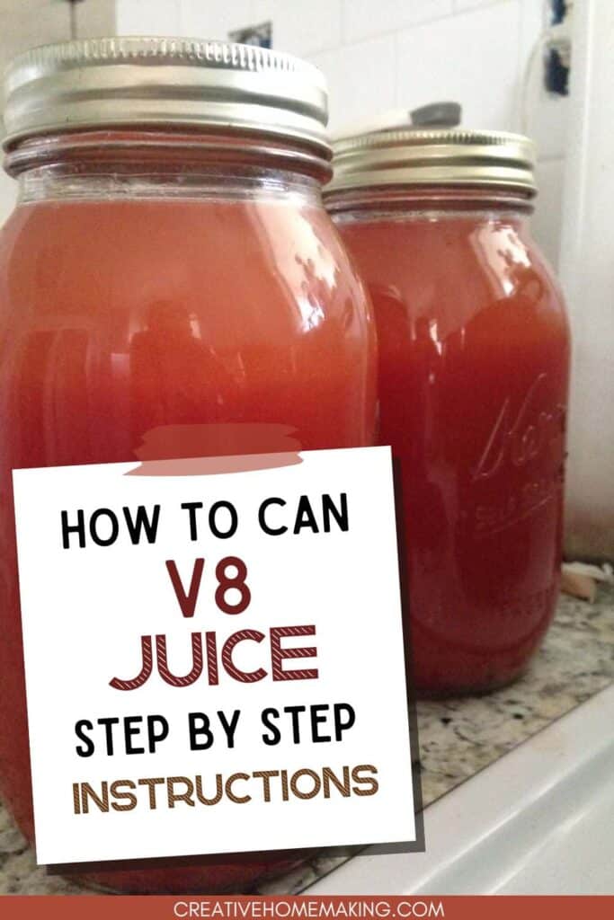 Want to enjoy the taste of fresh garden vegetables all year round? Learn how to can homemade V8 juice with our easy-to-follow recipe. Packed with the goodness of ripe tomatoes, crisp celery, and other garden-fresh veggies, this homemade V8 juice is a healthy and delicious way to stay hydrated and nourished. Get started now and enjoy the taste of summer in every sip!