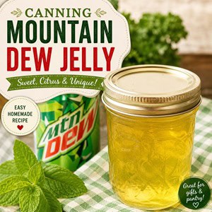 Learn how to make Mountain Dew jelly with this easy step-by-step recipe. Sweet, citrusy, and perfect for toast or gifting. Also try other creative flavors like root beer jelly, grape jelly, strawberry jelly, and dandelion jelly.