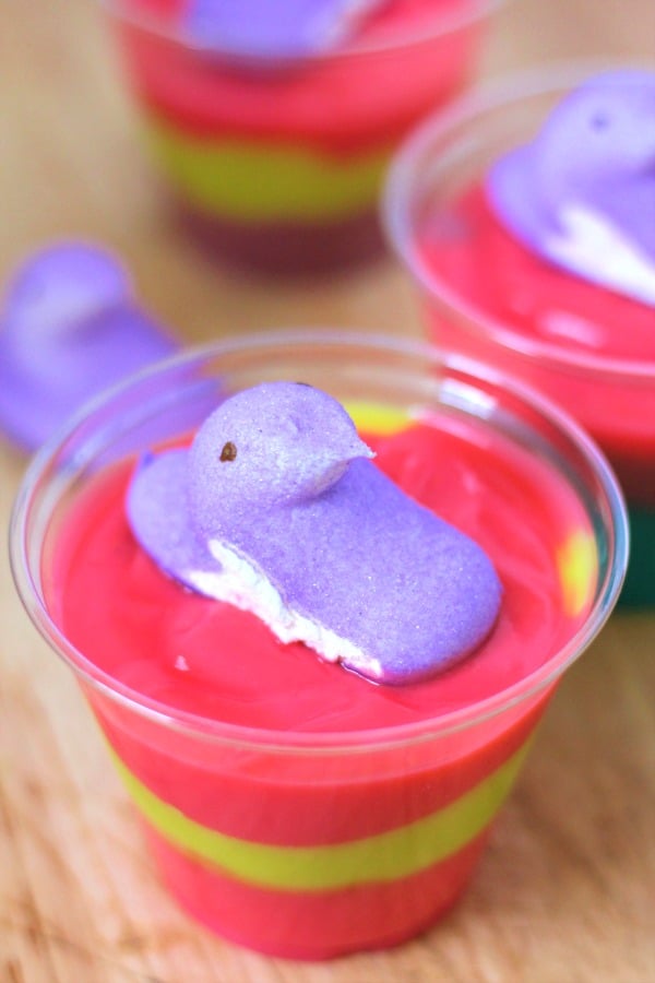 Peeps Easter Pudding Cups - Baking Beauty