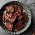 Delicious fudgy brownies made from scratch with a rich chocolate brownie mix.