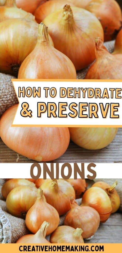 Growing onions this year? Easy step by step instructions for dehydrating onions in a food dehydrator. How to dehydrate onions made easy.