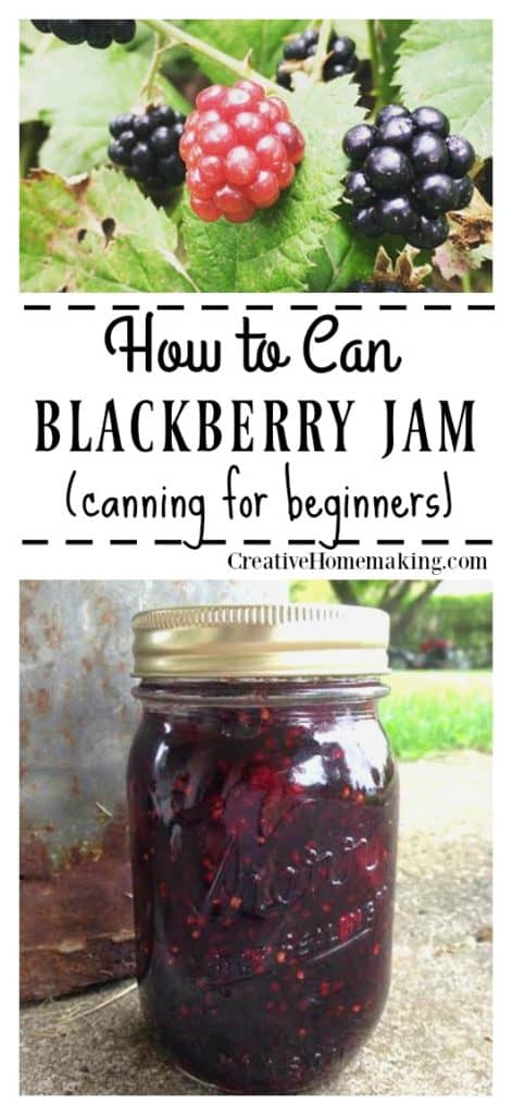 Canning blackberry jam