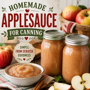 Homemade Applesauce Recipe for Your Pantry