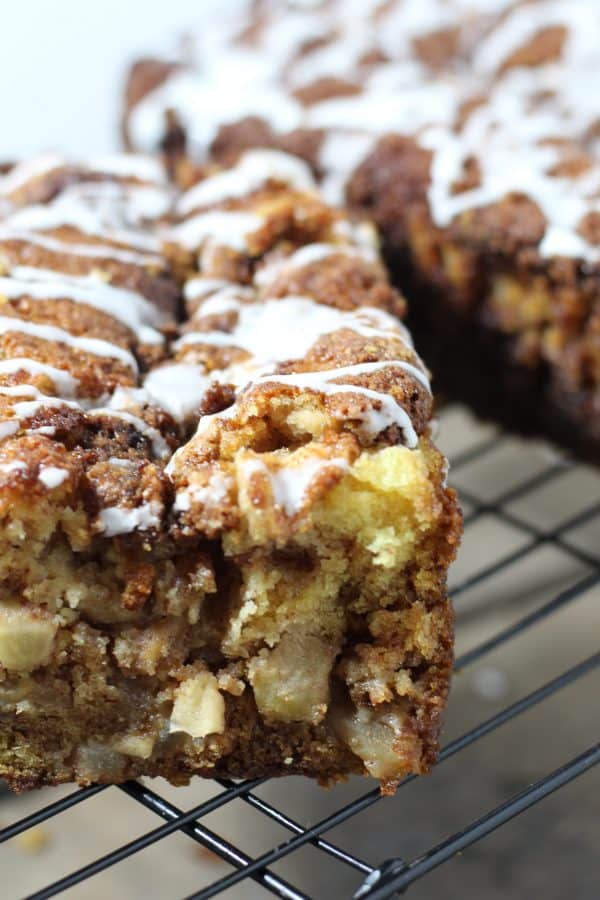 Easy recipe for apple fritter bread. A perfect quick bread recipe for fall or winter.