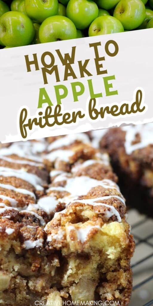 Looking for a sweet and indulgent breakfast treat? Our apple fritter bread recipe is the perfect choice! With a moist and flavorful apple bread base and a cinnamon sugar swirl, this recipe tastes just like your favorite apple fritters. Pin it now and enjoy the taste of fall in every bite!