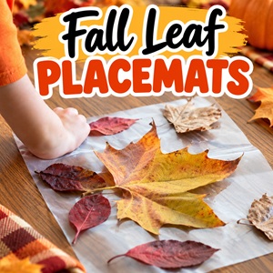 Easy DIY Autumn Leaf Placemats