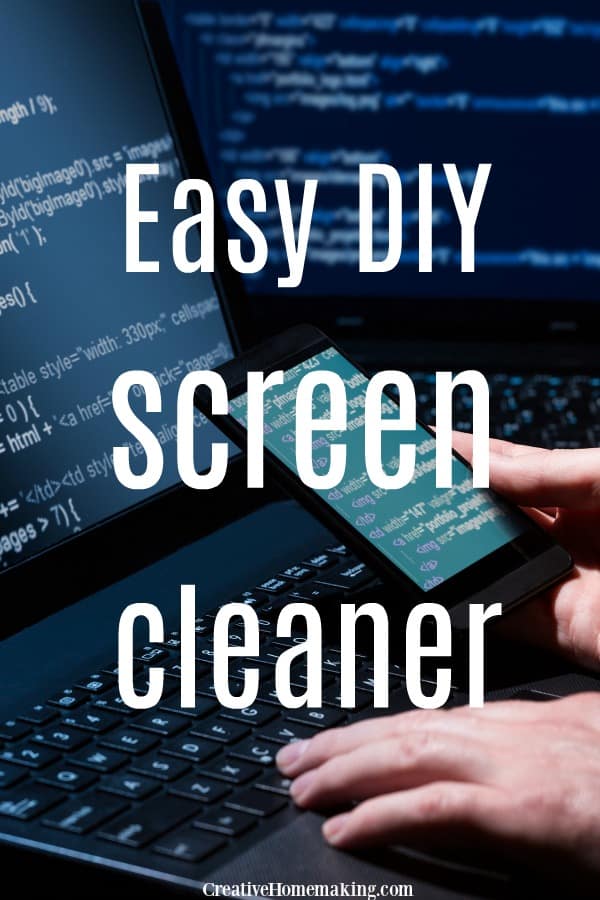 Easy DIY screen cleaner for your computer and tv screens.