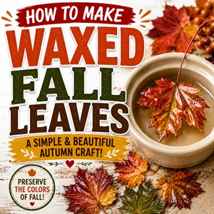 How to Make Waxed Fall Leaves