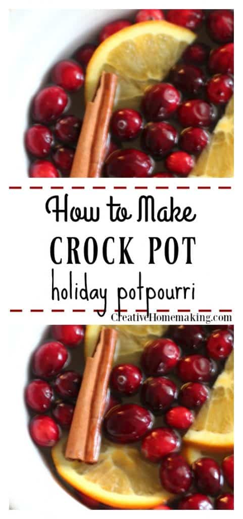 One of my favorite holiday potpourri recipes to make in the crock pot! The perfect way to make your house smell like Christmas during the holiday season.