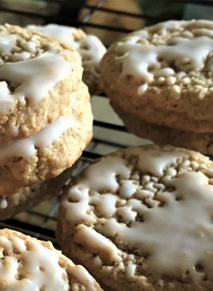 Recipe for old fashioned iced oatmeal cookies. One of my favorite easy cookie recipes!