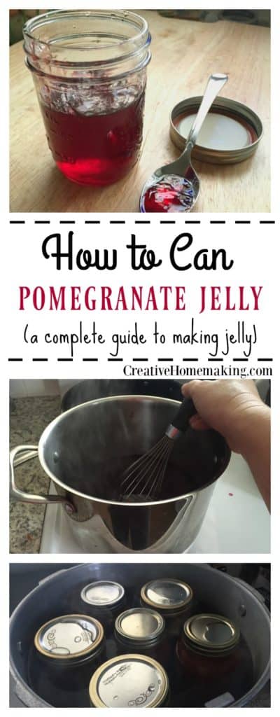 Easy recipe for canning pomegranate jelly. Learn how to make jelly like a pro, just like grandma did.