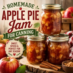 Capture the flavors of homemade apple pie in a delicious jam you can enjoy all year! This easy apple canning recipe is filled with fresh apples and warm spices and makes a wonderful addition to your homemade pantry. Perfect for fall canning and homemade gifts.