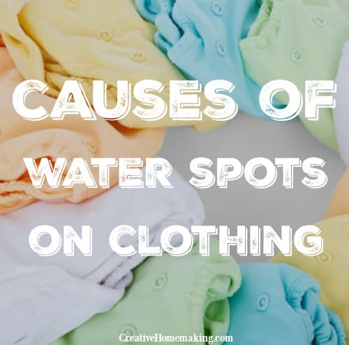 Mysterious Water or Bleach Spots on Clothing - Creative Homemaking