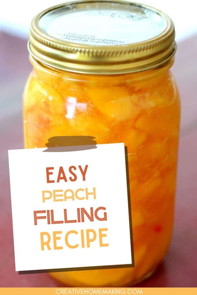 Easy peach pie filling recipe for canning. One of my favorite easy canning ideas for summer.