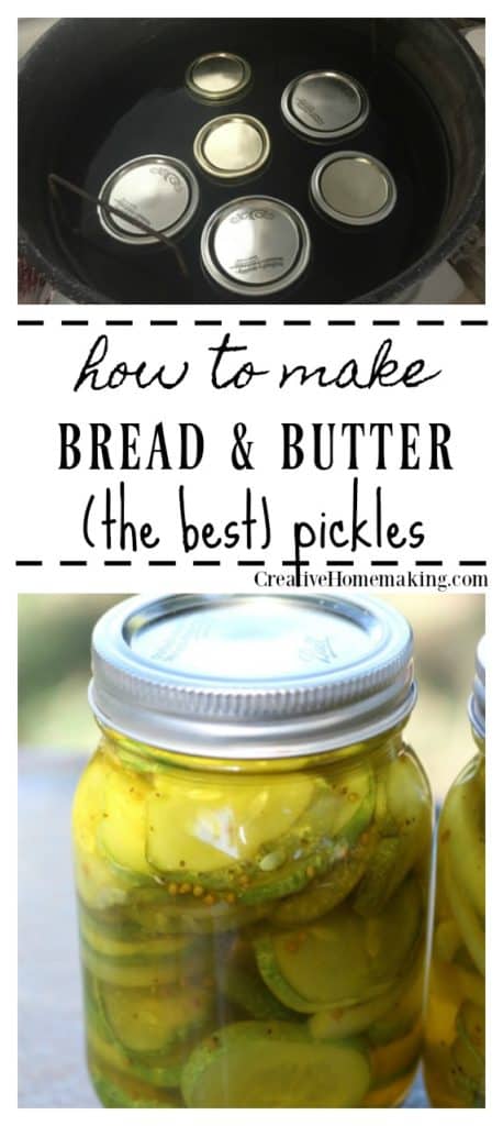 Canning bread and butter pickles. Easy recipe for beginning canners.