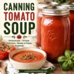 Learn how to safely make and preserve homemade tomato soup with this easy canning guide. Stock your pantry with rich, flavorful soup that's ready for quick meals all year long. Perfect for anyone who loves from scratch living, canning, preserving the harvest, and homemade tomato recipes.