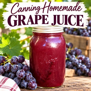 Preserve your grape harvest with homemade grape juice! This easy guide walks you through making grape juice and canning it for long-term storage. A delicious addition to your homemade pantry and a wonderful way to enjoy garden-grown grapes year-round.